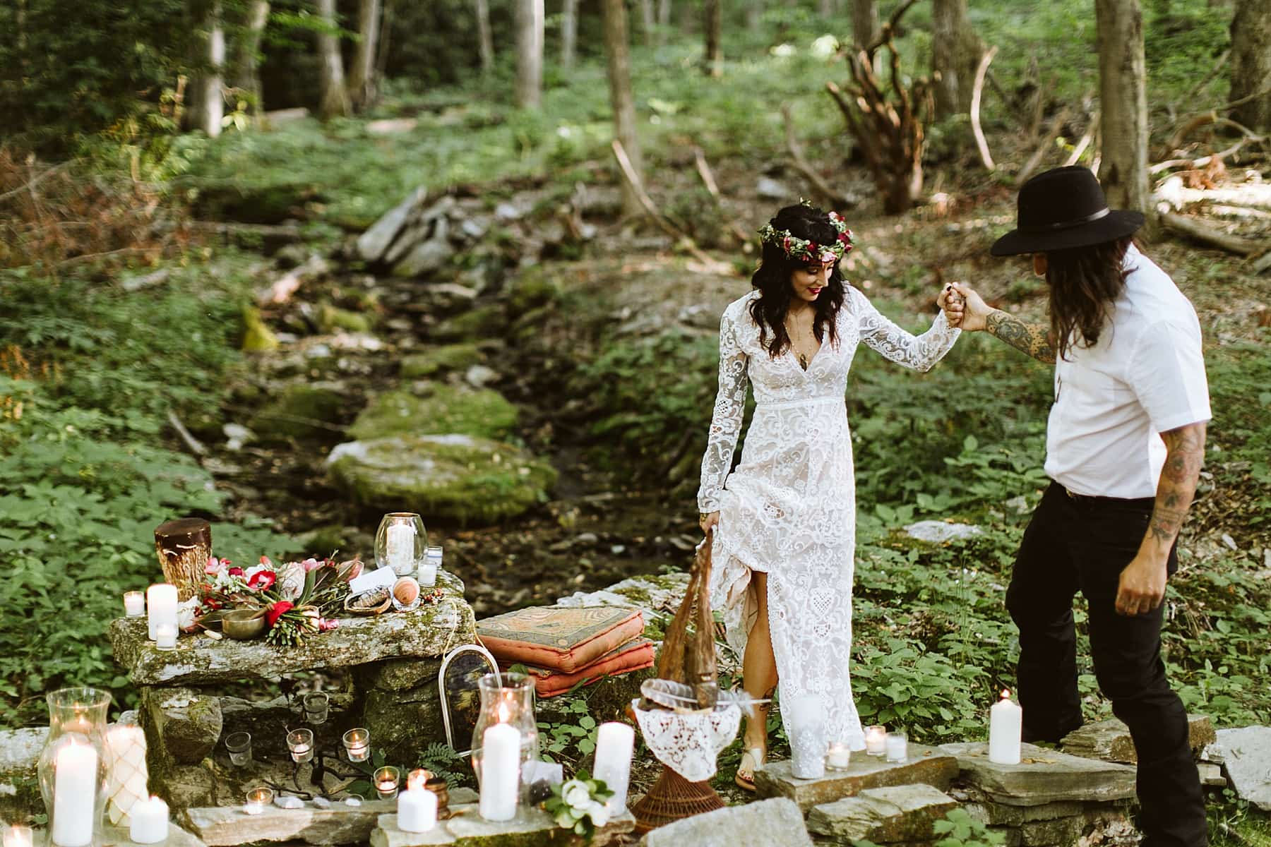 Asheville Wedding Photos, Asheville Wedding Photographer, Asheville Elopement Photos, Asheville Wedding Venues, Asheville Engagement Photographer, Secret Waterfall Elopement, Elopement Photos, Asheville Elopement Photographer, Waterfall Elopement, CarolynMariePhotography, Intimate Wedding Photos