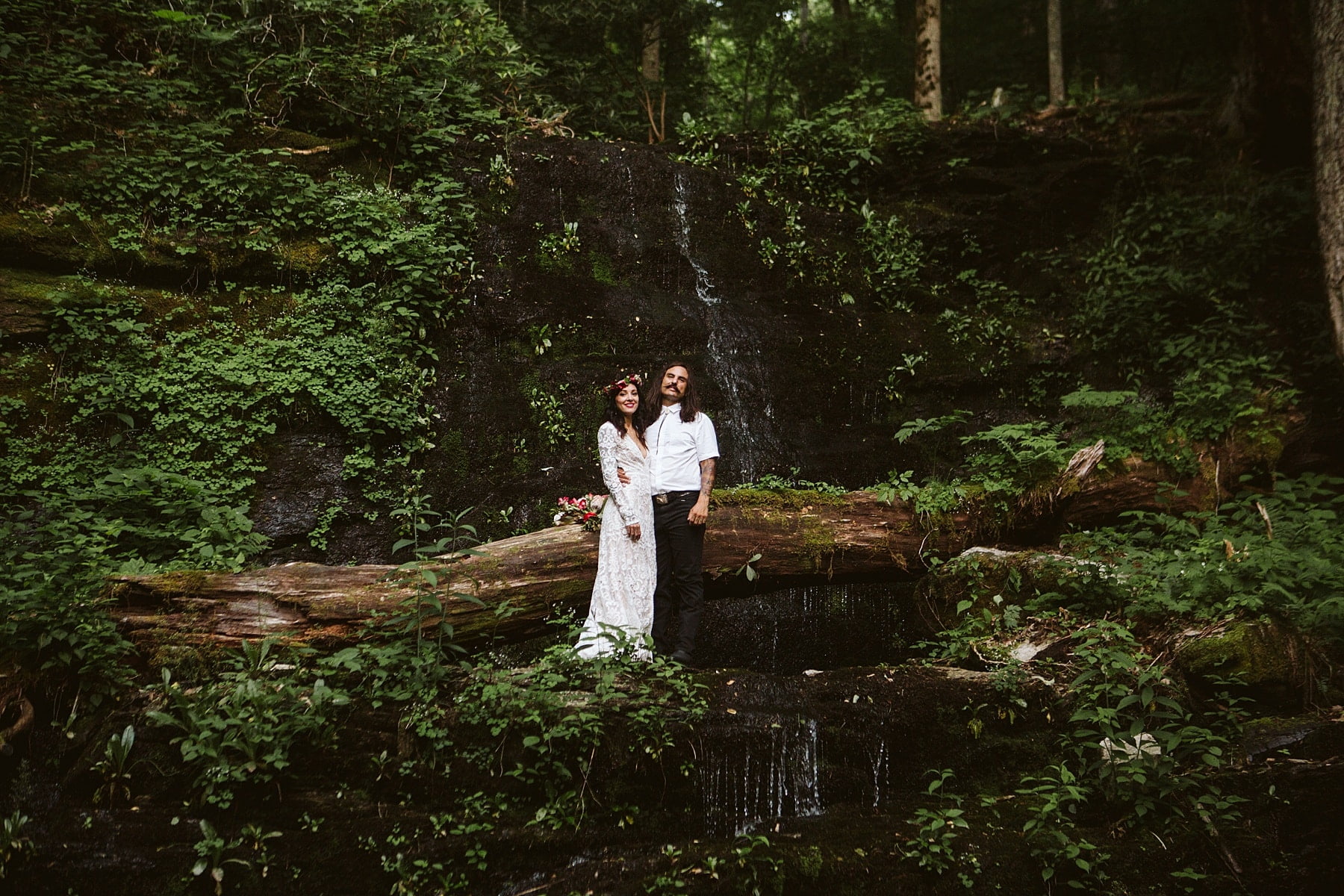 Asheville Wedding Photos, Asheville Wedding Photographer, Asheville Elopement Photos, Asheville Wedding Venues, Asheville Engagement Photographer, Secret Waterfall Elopement, Elopement Photos, Asheville Elopement Photographer, Waterfall Elopement, CarolynMariePhotography, Intimate Wedding Photos