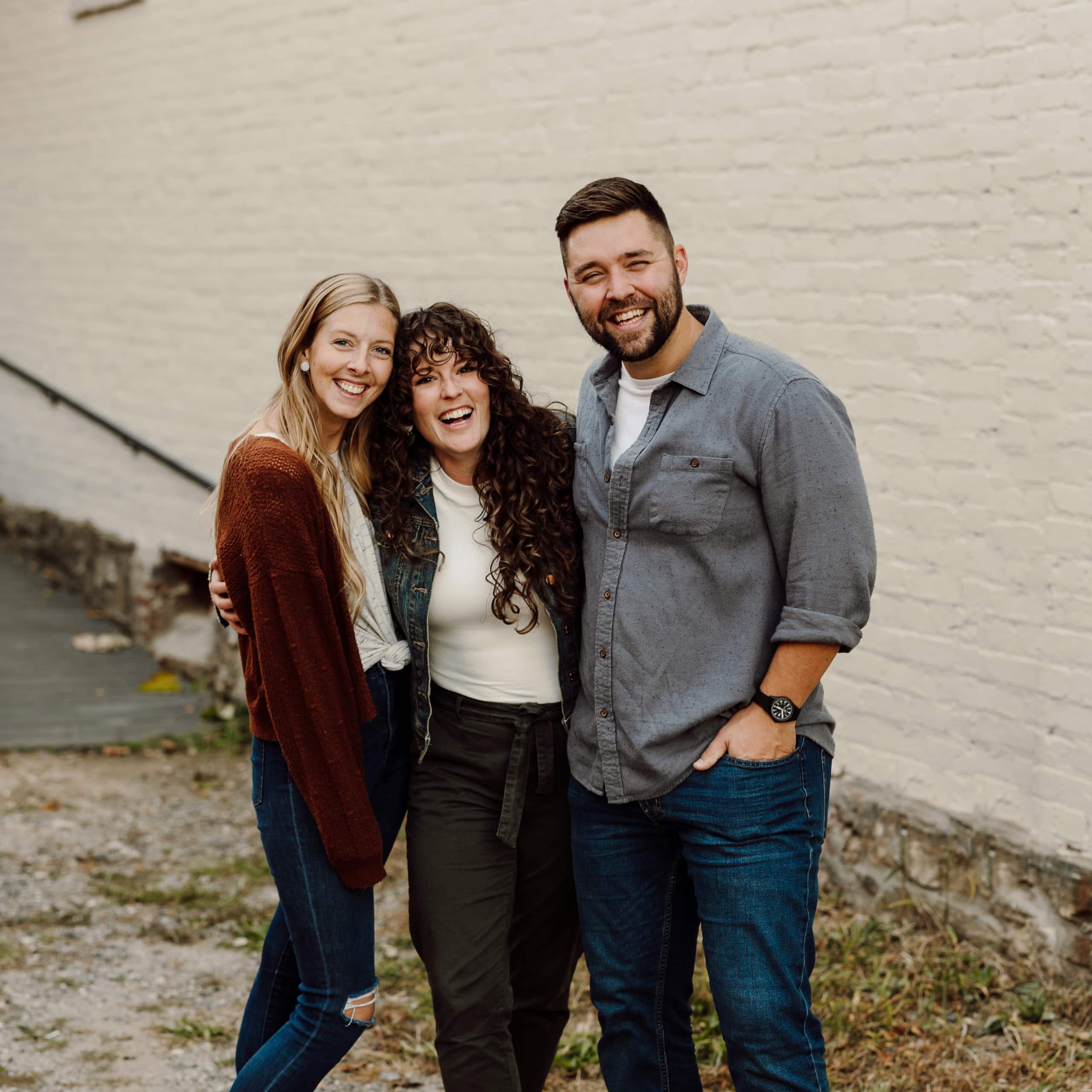 From Right to Left Caroline, Carolyn and Jake - Photographers from Asheville Based Wedding Photography Collective Wilder Weddings Collective