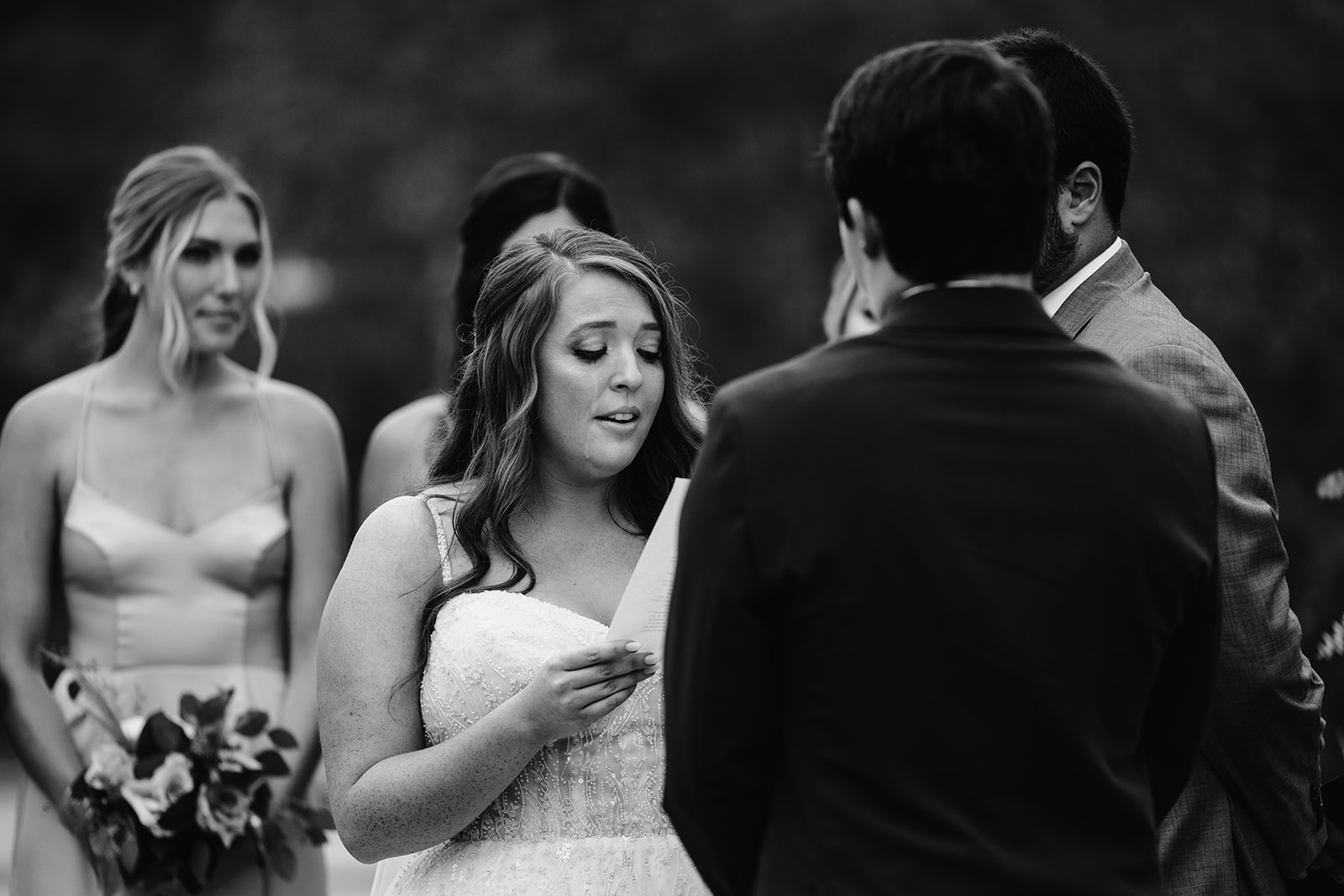 Cailin and Anthony exchange their vows during their Asheville Wedding Day