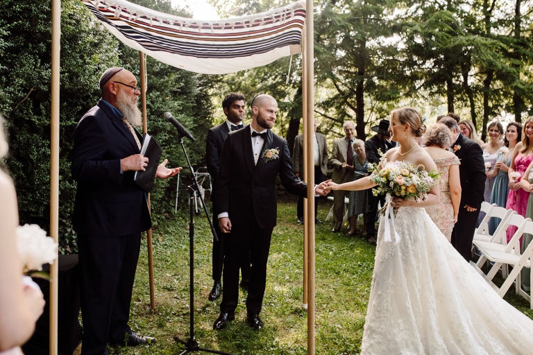 Kira+Jordan's Jewish wedding ceremony at Sherrill’s Inn – Asheville wedding photography